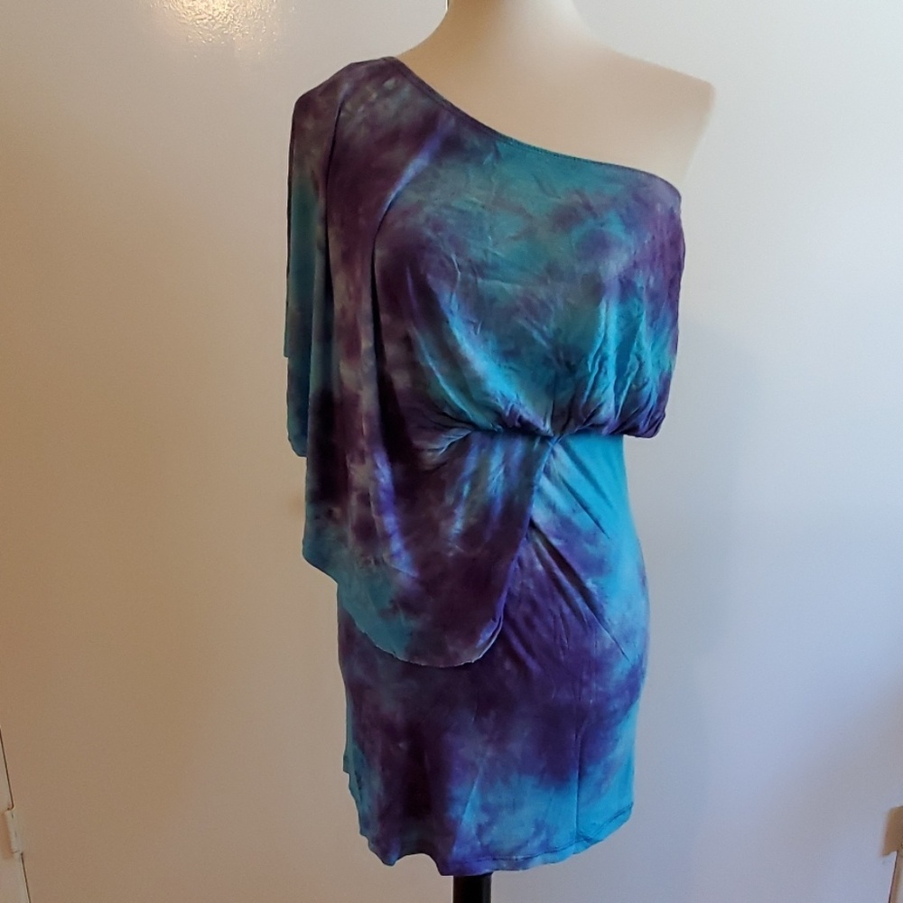 Crimson Ivy Tie Dyed Sexy Minidress